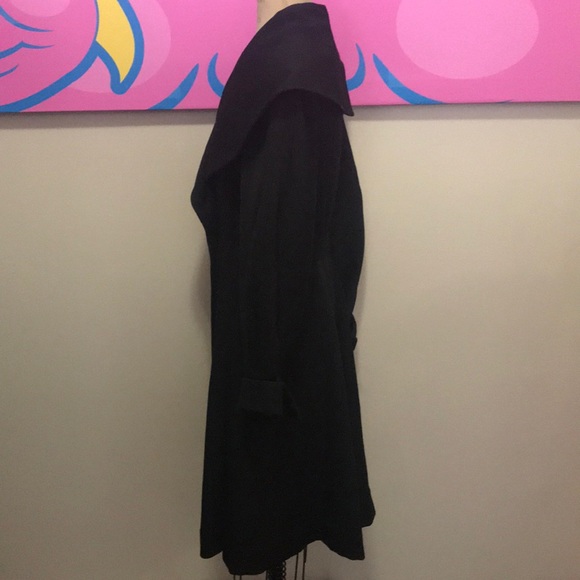 Vintage Black Wool Coat 1950s Princess Style - Picture 11 of 16